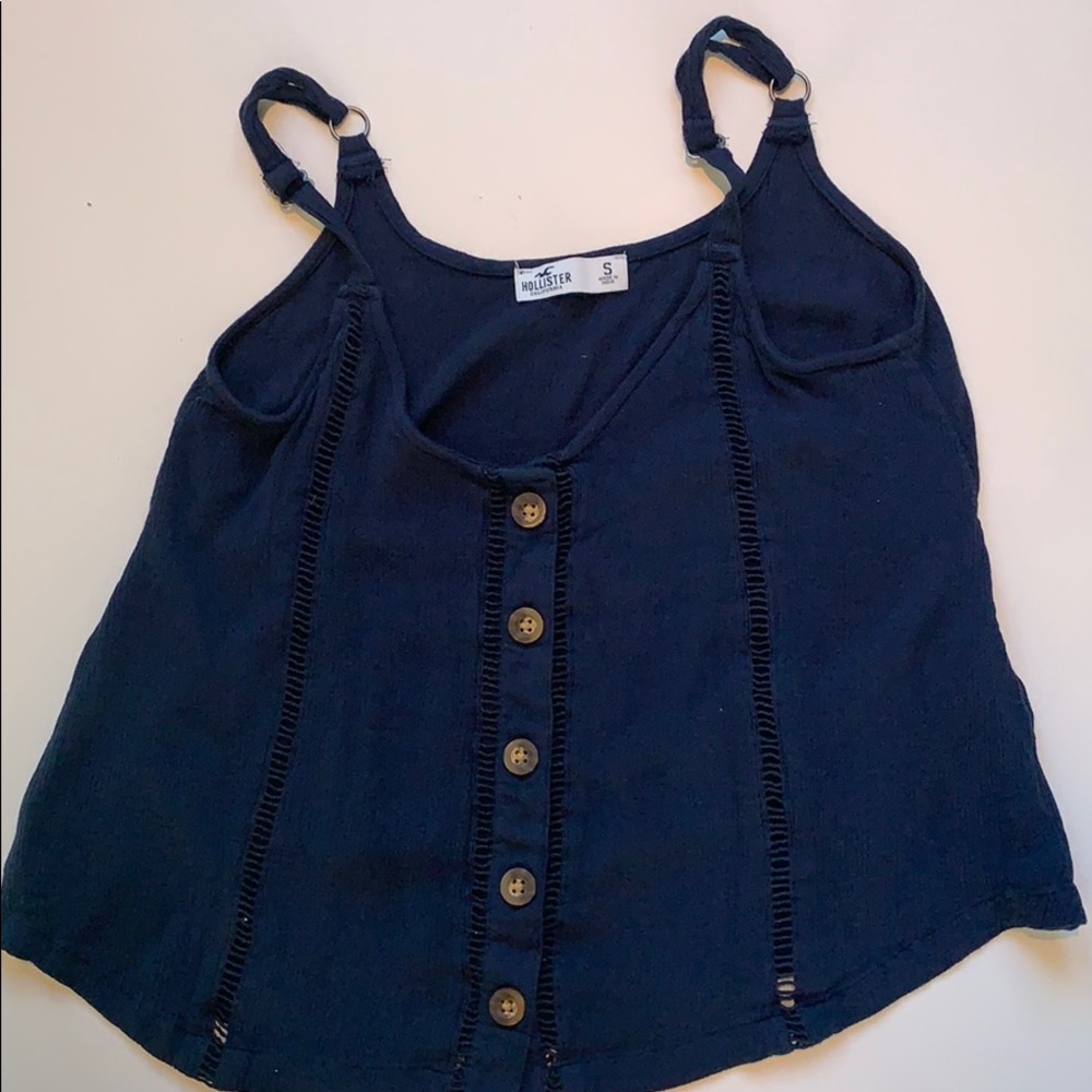 NAVY BLUE HOLLISTER TANK TOP BLOUSE